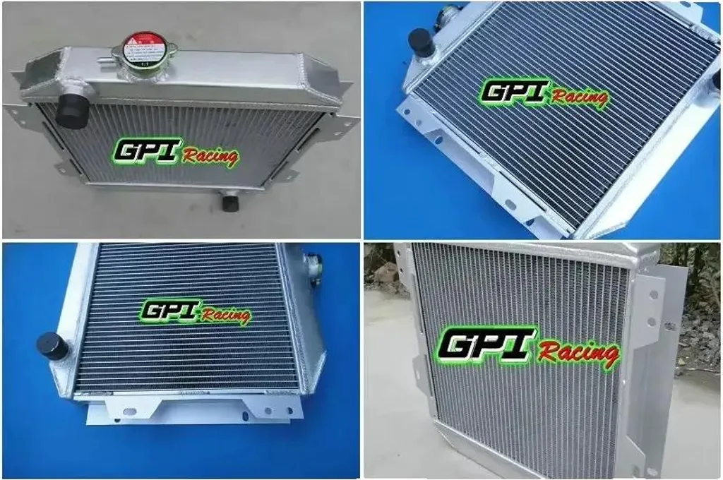 Radiateur moteur ultra-léger 1,5kg à double rangée avec entrées 38mm