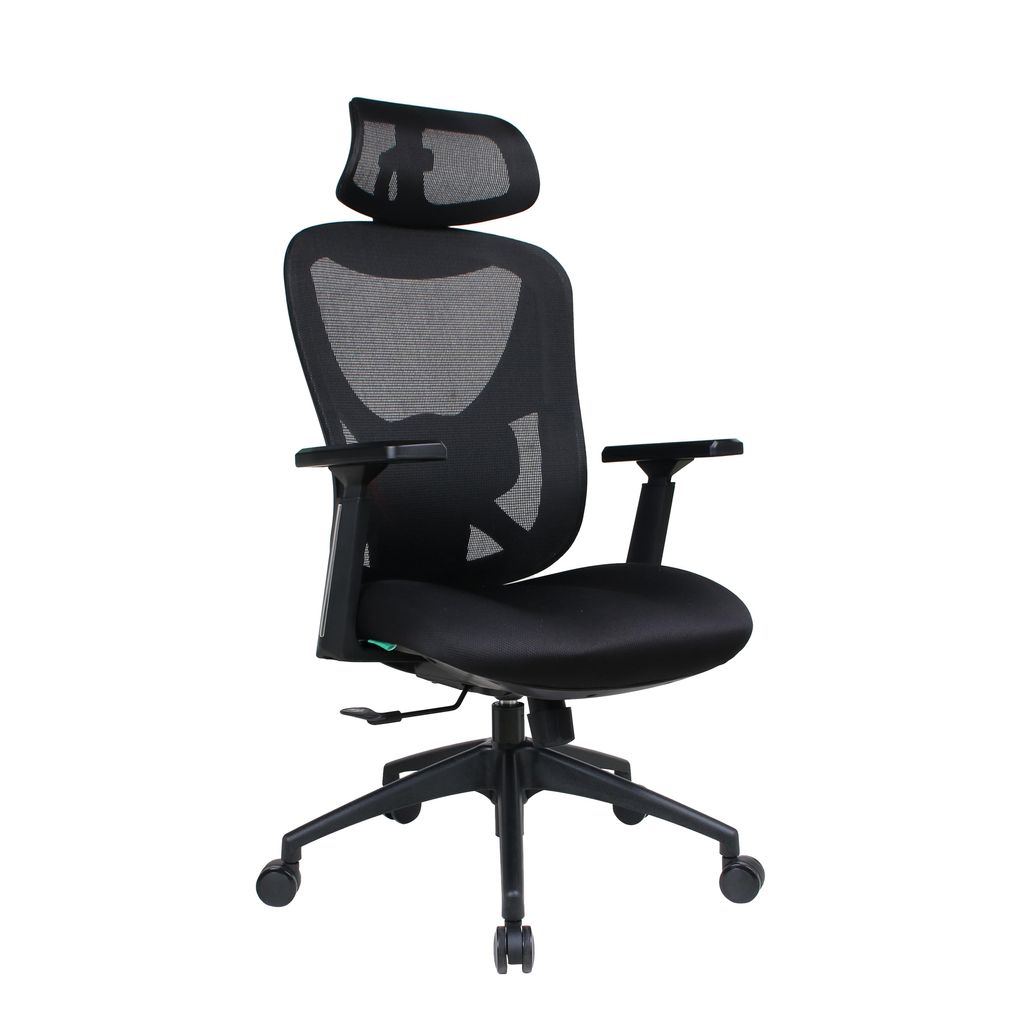OfficeSense OS90 Ergonomischer Bürostuhl – 3D-Kopfstütze & 3D-Armlehnen – Für Erwachsene