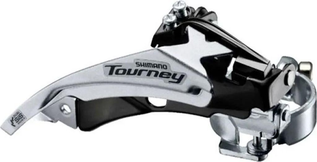 SHIMANO Tourney FD-TY500, voorderailleur, zwart-zilver, Productafbeelding 