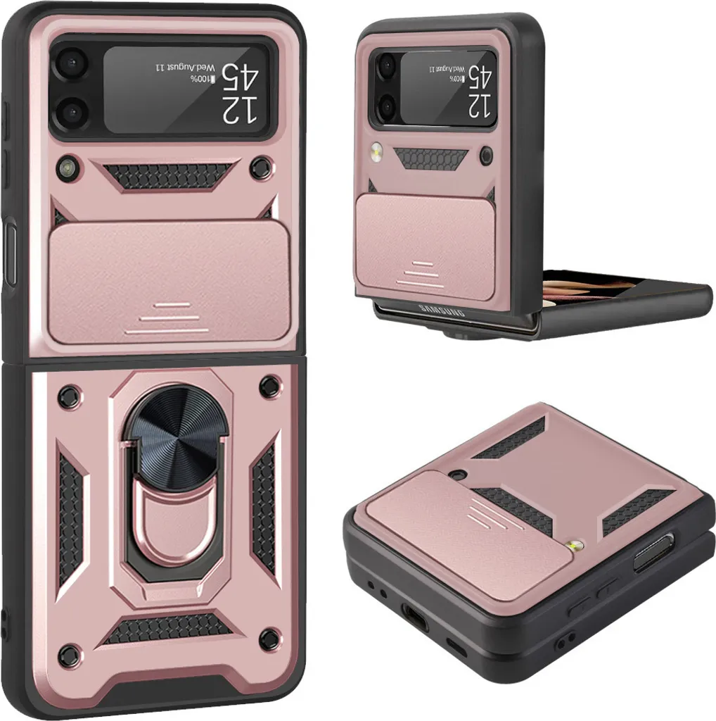 Offerta Cover Samsung Galaxy Z Flip 3 Rosa - Anello e Protezione