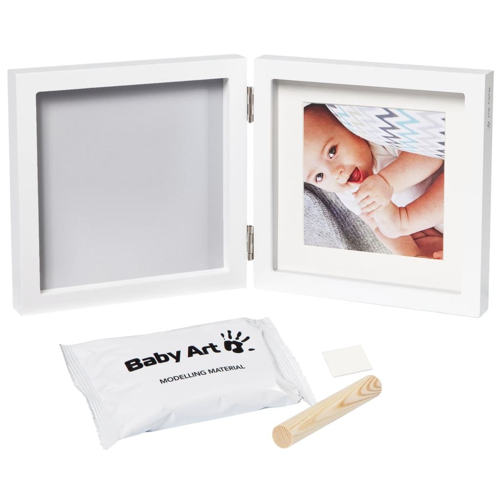 Baby Art My Baby Style Frame Grey, Hand-/Fuß-Gießen, Weiß Produktbild 