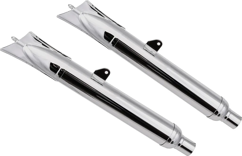 Remplacez vos Échappements BK350 par ce Kit Fishtail Chromé Ø40 60cm