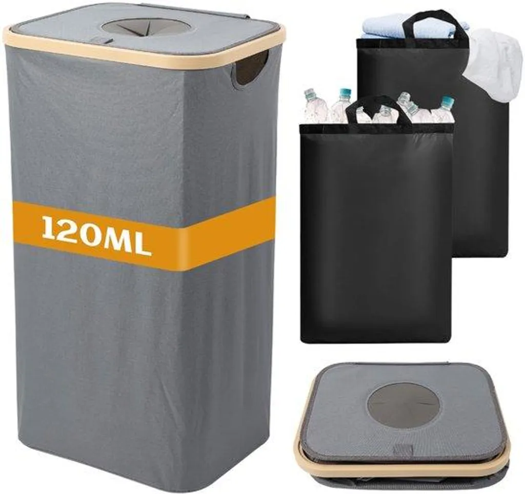 Station de lavage grise 120L avec deux cuves intérieures étanches