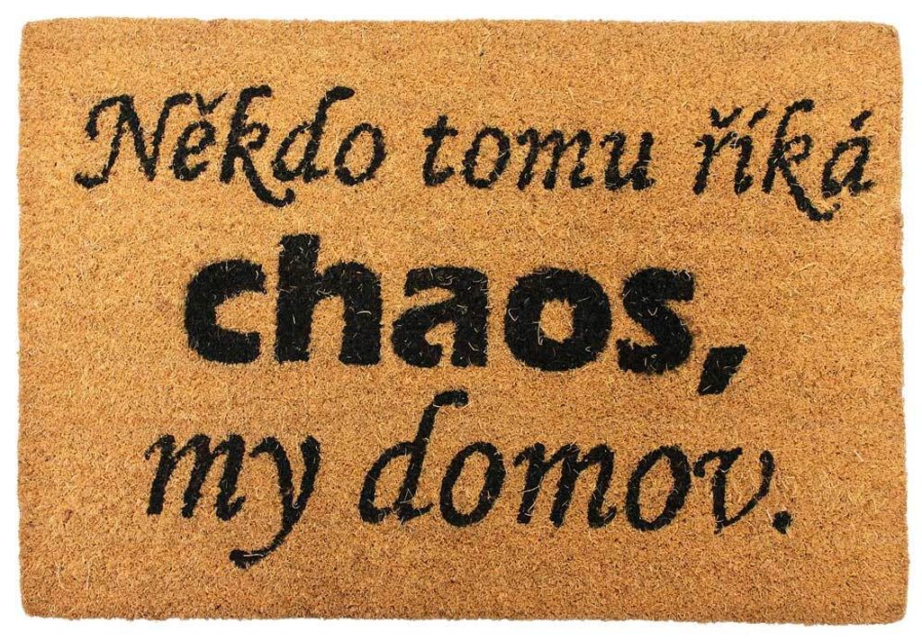 Home Elements Fußmatte Manche nennen es Chaos