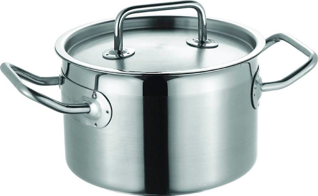 Schulte-Ufer Fleischtopf Profi-Line i, Schmortopf, Gartopf, Edelstahl 18/10, 24 cm, 6 L, 6414-24 i