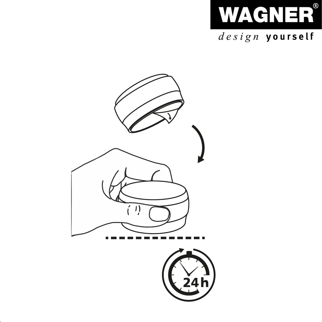 Wagner 15522411 Fermaporta a Pavimento Adesivo EH 5224 Proteggi Muro - 4