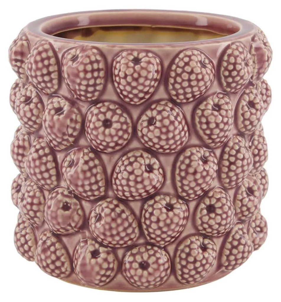 Pot de fleurs céramique framboise ø16cm pour protéger vos meubles