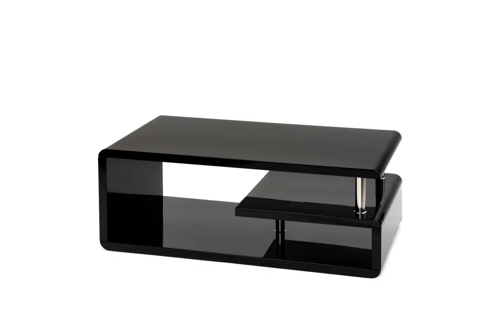 Table basse MDF noire 110x60cm, robuste et design, modèle 5052-05 - 3