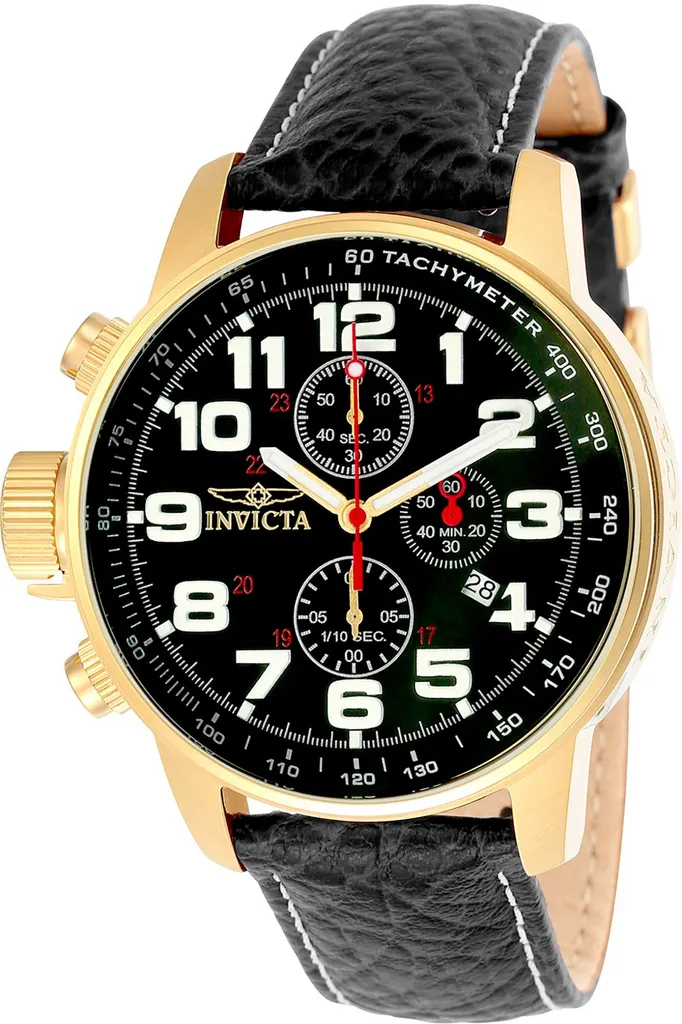 Invicta 3330 I-Force Orologio Analogico Quarzo Uomo 100mt Acciaio Nero