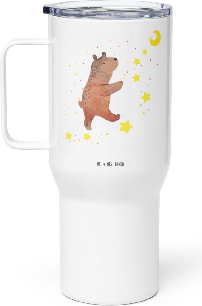 Mr. & Mrs. Panda Edelstahlbecher Bär Träume - Weiß - Geschenk, Traum, thermosbecher, Edelstahl Tasse, Teetasse, Kaffee-to-go-Becher, Traumdeutun...
