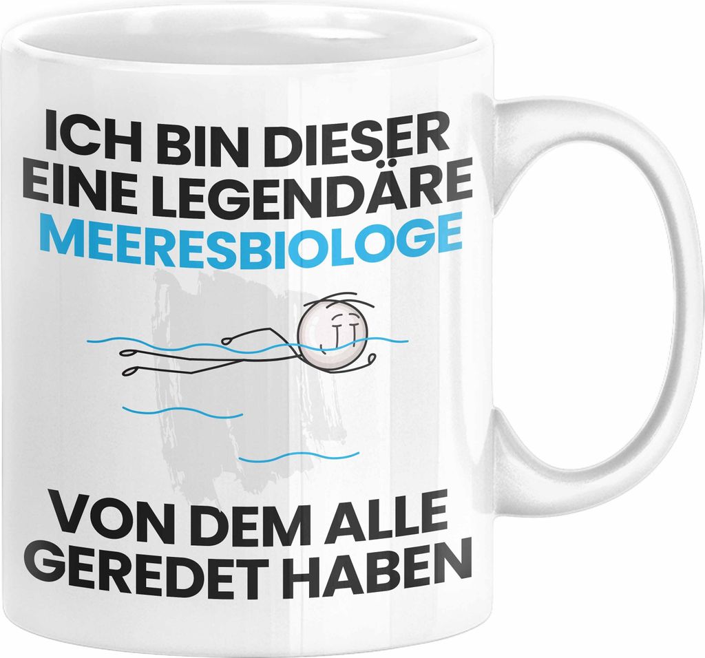Meeresbiologe Geschenk Tasse Lustige Geschenkidee Geburtstag für Meeresbiologe Ich Bin Dieser Legendäre Meeresbiologe Von Dem Alle Geredet Haben ...