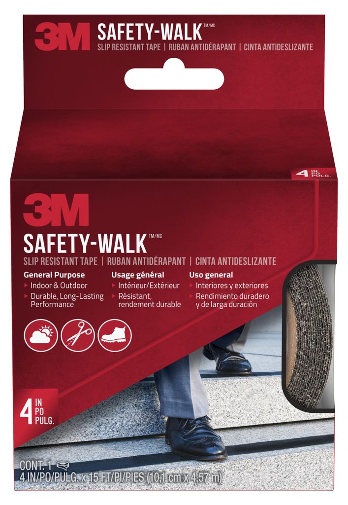 3M Safety-Walk Antirutschbelag 610B, Schwarz, 101 mm x 4,57 Produktbild 