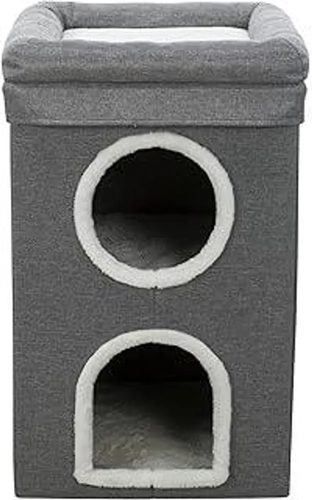 Tiragraffi Trixie Saul 64cm - Torre 2 Grotte per Benessere e Gioco Gatto