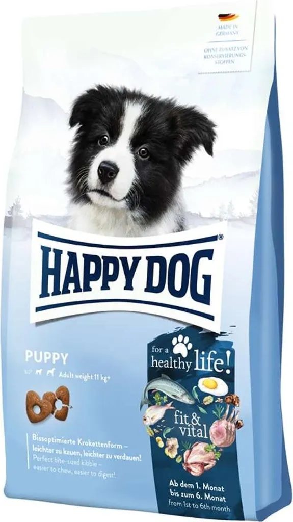 Happy Dog fit & vital Puppy 1kg Cucciolo | Cibo Secco Premium Germania