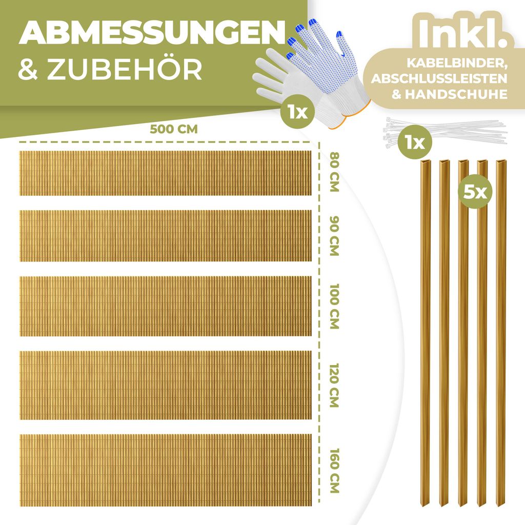 KESSER® PVC Sichtschutzmatte Sichtschutzzaun Produktbild 