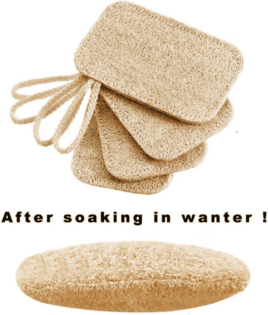 Luffa Schwamm Küche | 6er Pack nachhaltige Küchenschwämme | Produktbild 4