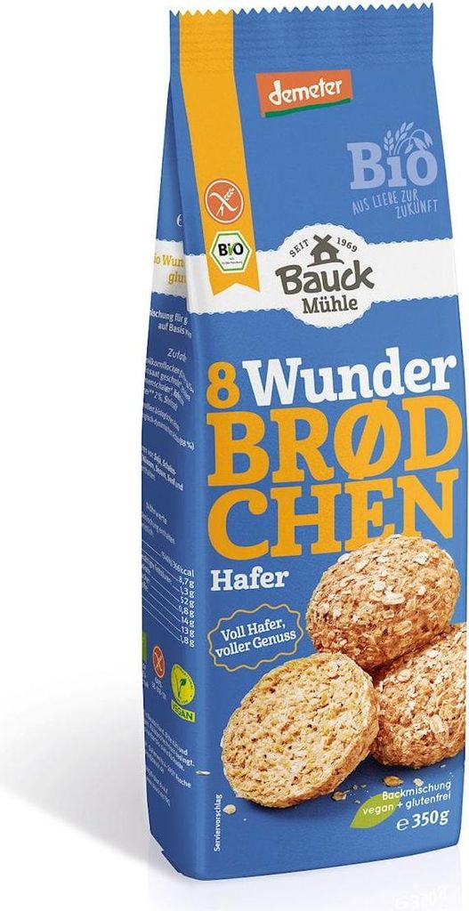 MIESZANKA DO WYPIEKU BUŁEK OWSIANYCH BEZGLUTENOWA DEMETER BIO 350 g - BAUCK HOF