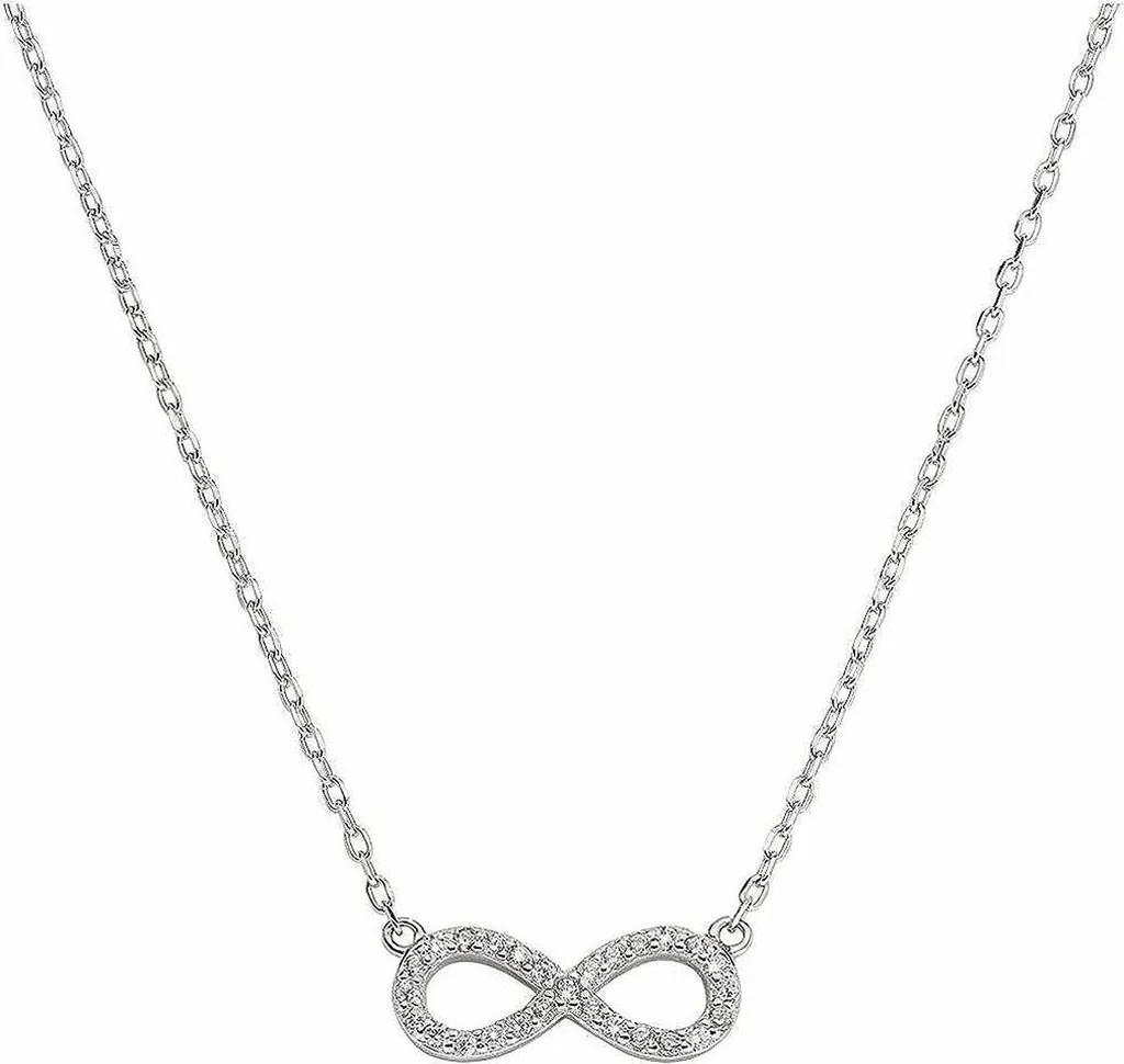 Collier Argent Femme Amen CLINBBZ avec Zirconiums et Finition Luxueuse