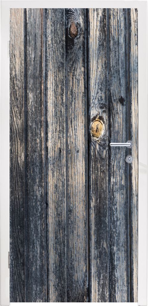 MuchoWow Türtapete Selbstklebende Türfolie Hintergrund mit einer Plankenstruktur 85x205 cm Türposter Türaufkleber Klebefolie Türklebefolie -...