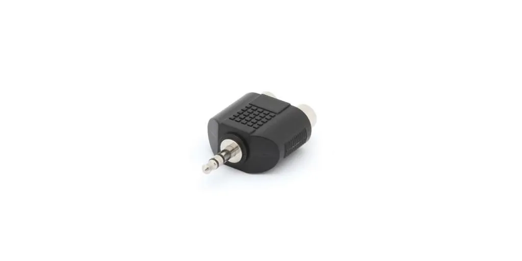 Sdoppiatore Audio Professionale Jack 3.5mm Maschio a 2 RCA Femmina