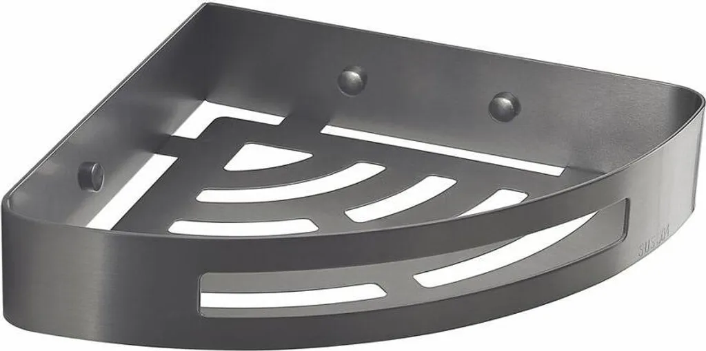 Étagère de douche SMART gun metal : stop au désordre dans votre salle de bain