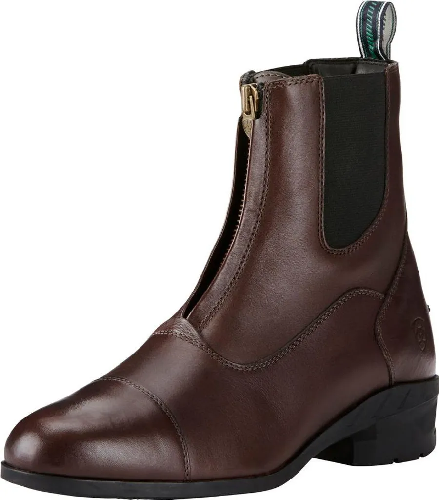 Boots Ariat Heritage IV Zip en Cuir Marron avec Semelle Confort 4LR