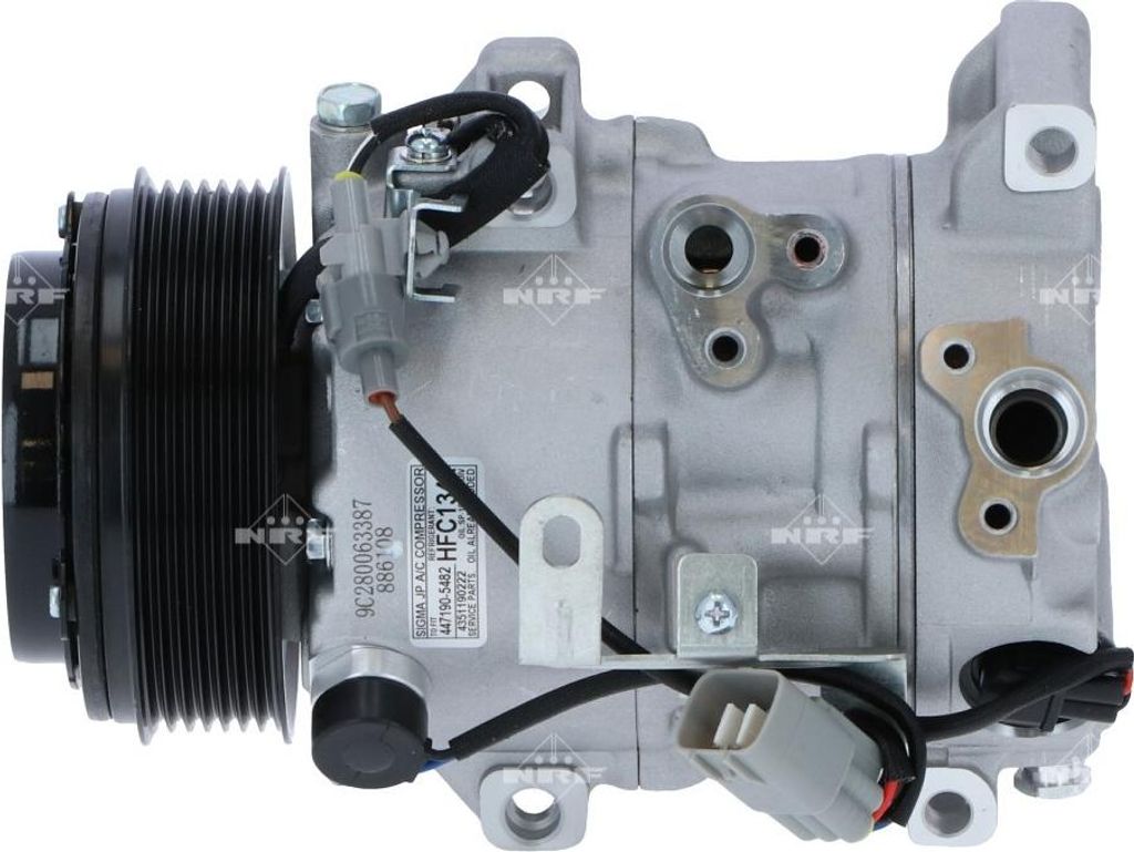 Klimakompressor 12 V Ø 115 mm 6SEU16C NRF passend für LEXUS RX