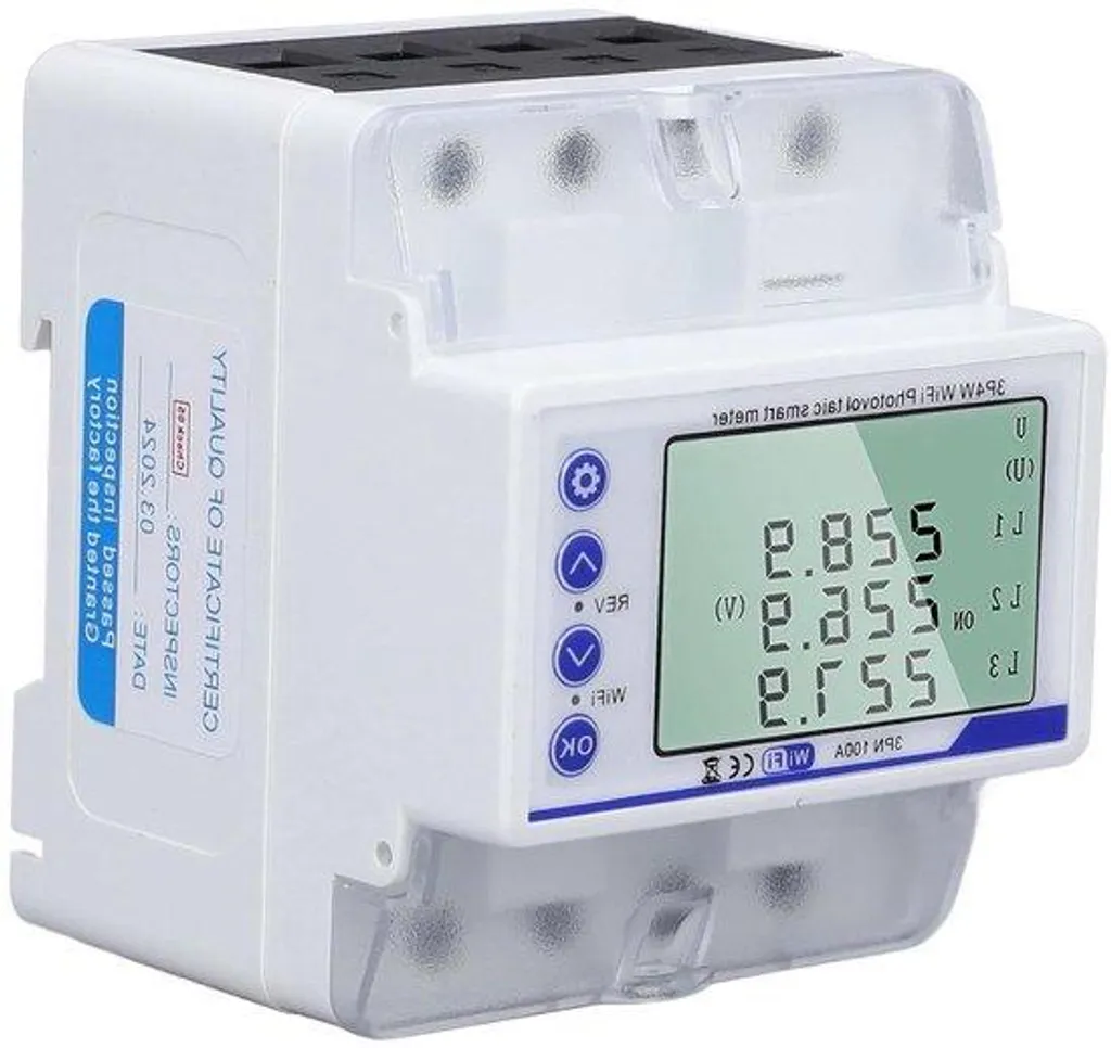 Disjoncteur intelligent WiFi triphasé contre surtension et surcharge