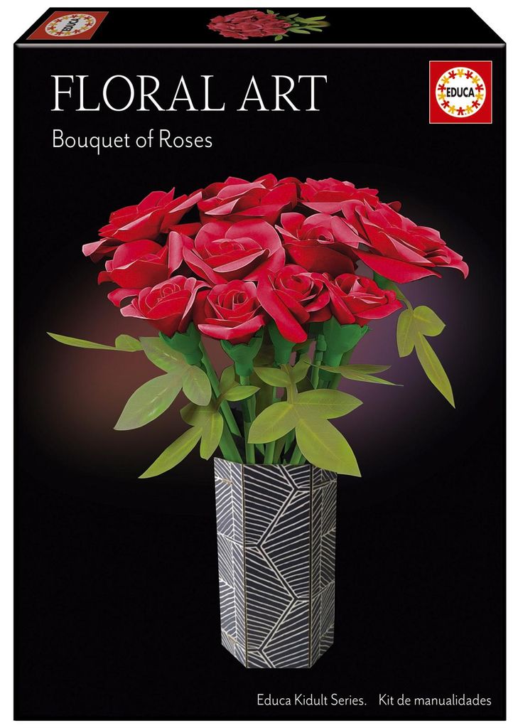 Educa Rosenstrau Blumenkunst Lernspiel Rot Rot One Size