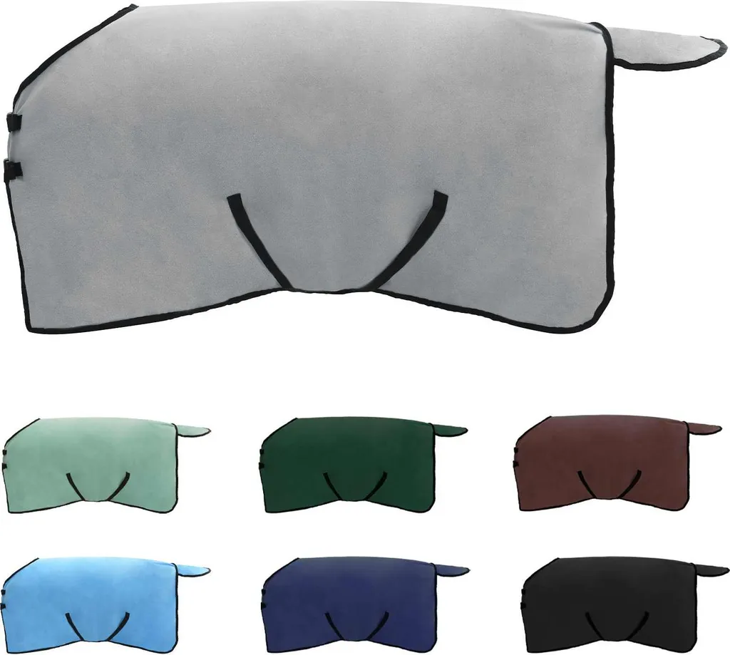 Coperta Cavallo vidaXL Grigio Rosa - Comfort e Stile in Poliestere