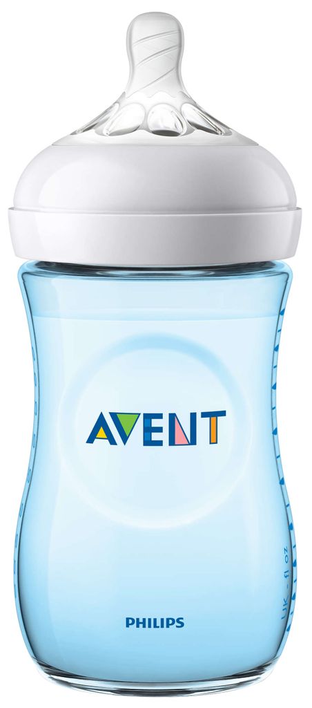 Avent Natural Blue Baby Bottle Scf035 / 17 260ml 1m +