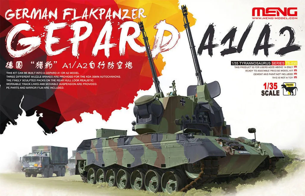 Maquette char antiaérien Gepard A1/A2 - Kit de modélisme 1/35