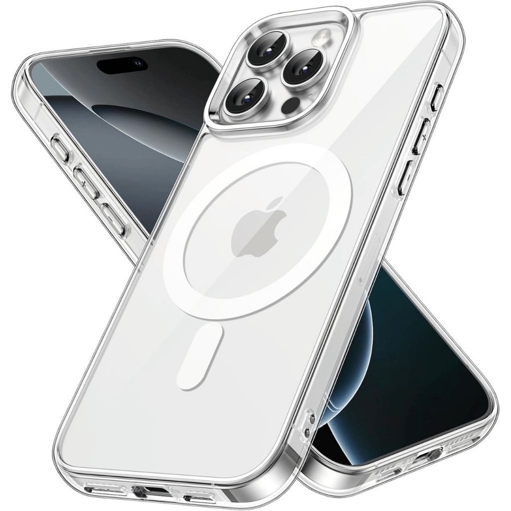 Hülle für Iphone 16 Pro Max Magsafe Schutz Tasche Slim Cover Case Bumper Transparent TPU