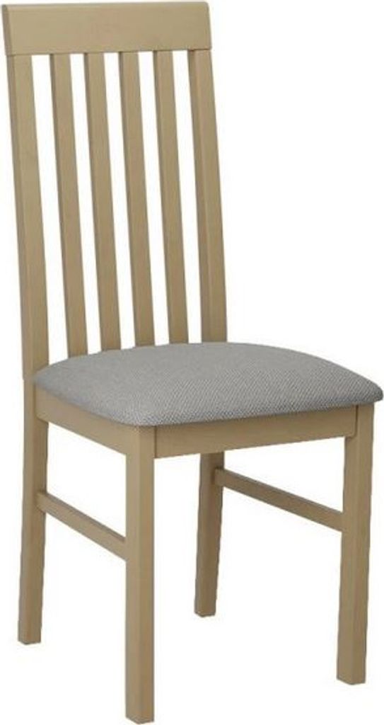 MIRJAN24 Stuhl Nilo I, Esszimmerstuhl aus Buchenholz, 43x48x96 cm (Holzfarbe: Sonoma, Stofffarbe: Hygge D91)