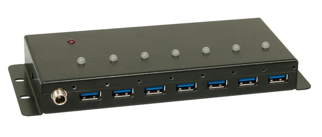 Hub Industriel USB 3.1 Lindy 7 Ports - Boîtier Métal et Débit de 5 Gbit/s