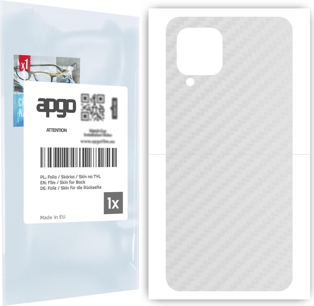 apgo Rückseite Schutzfolie für Samsung Galaxy M22 -  Hinten Produktbild 