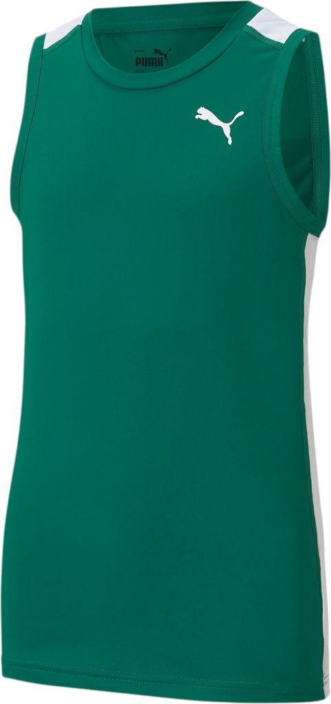 PUMA Cross The Line Trainings Tank Top 2.0 Kinder power green/puma white 164