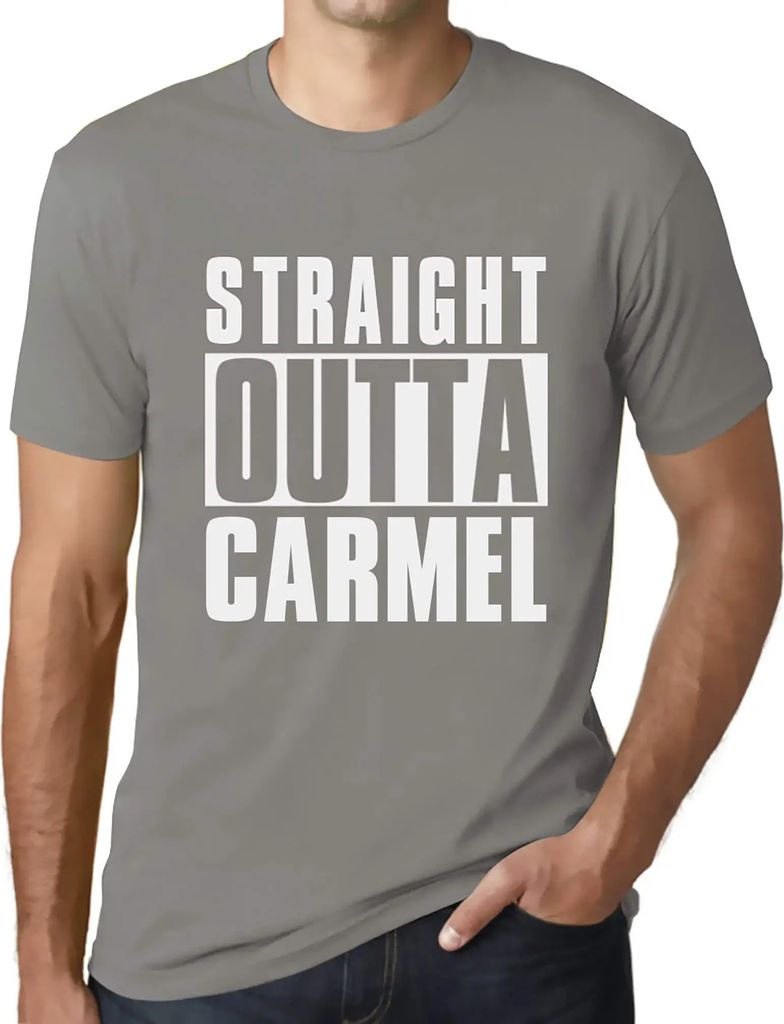 Herren Grafik T-Shirt Direkt aus Carmel – Straight Outta Carmel – Öko-Verantwortlich Vintage Jahrgang Kurzarm Lustige Druck Geburtstag Geschen...