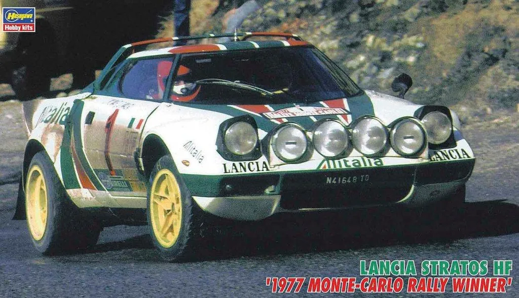 Lancia Stratos HF 1977 Rallye Monte Carlo 1:24 - Maquette de Rallye