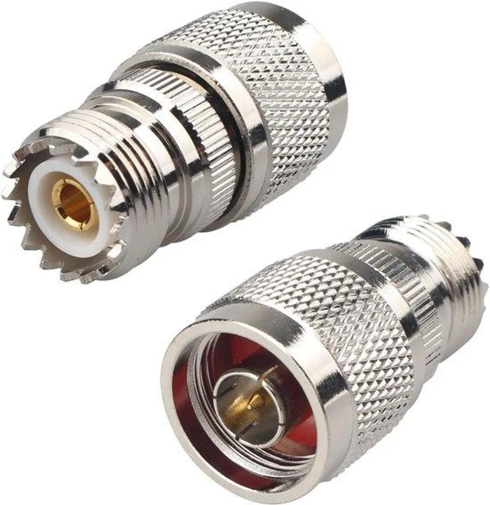 Adaptateur UHF SO239 RF en Laiton Nickelé - Lot de 2 pour Rallonge Radio