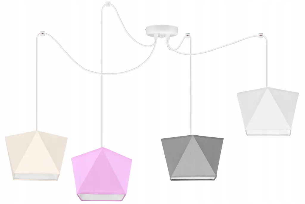 Lustre suspension araignée style loft rétro pour ampoules E27 - 8