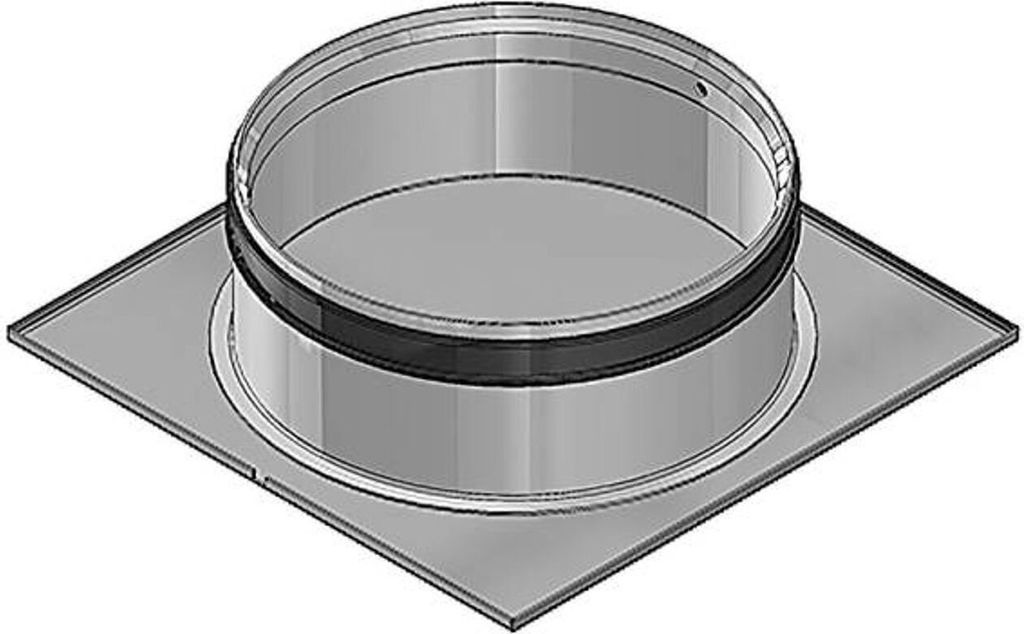 Zehnder Deckel mit Stutzen Revisionsöffnung DN 160 weiß