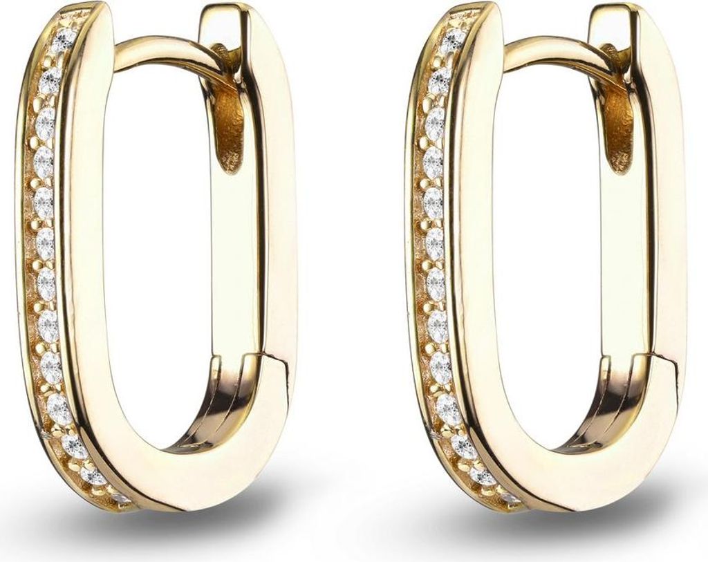JETTE Luna Goldohrringe 925 Sterling Silber Produktbild 