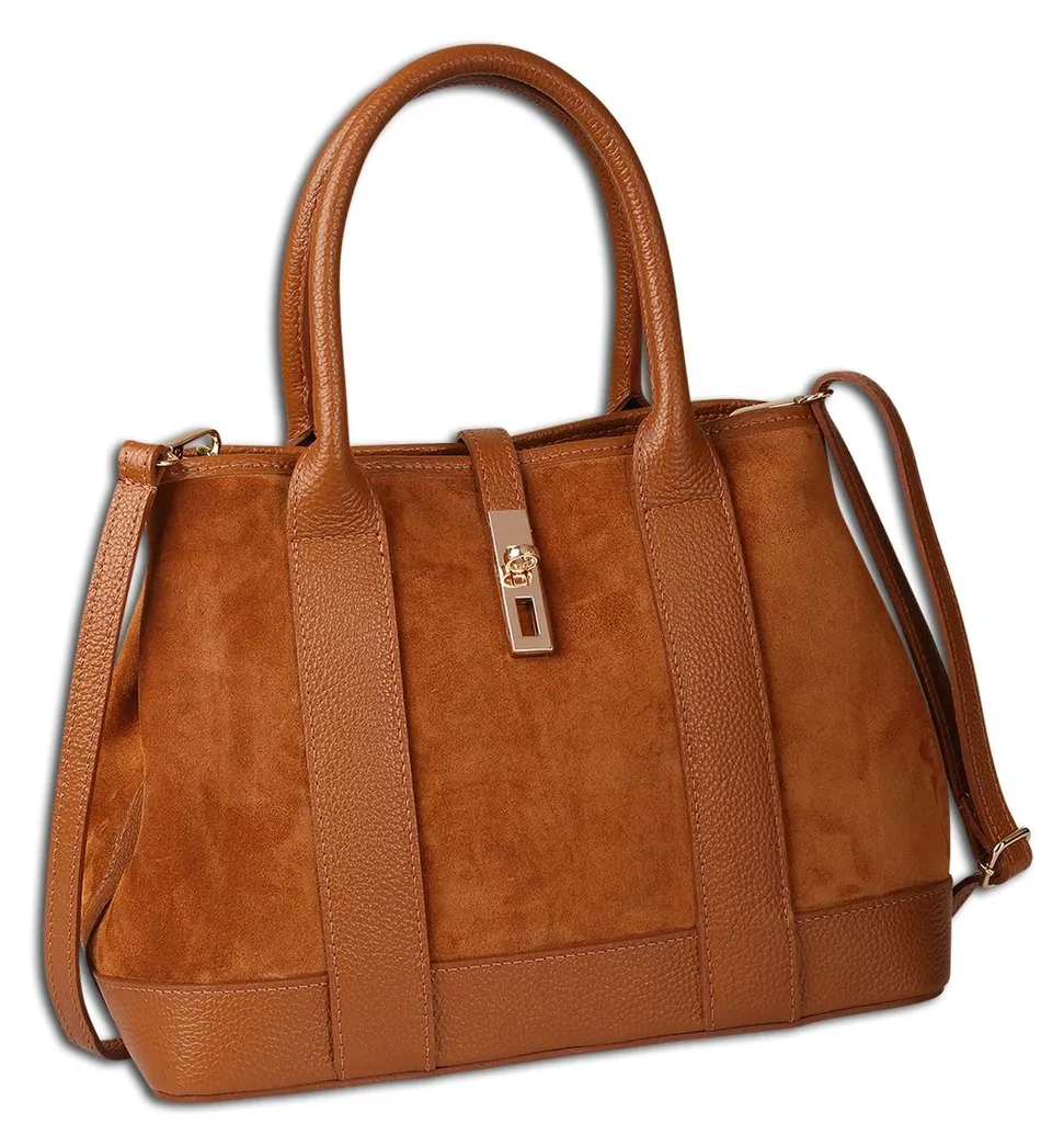 Toscanto Sac à bandoulière marron clair 36x27x16 cm OTT186SC5 Cuir