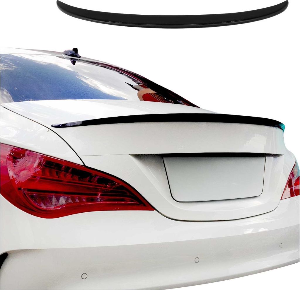 Heckspoiler Kofferraumspoiler für Mercedes CLA C117 2013-2019 Schwarz Lackiert
