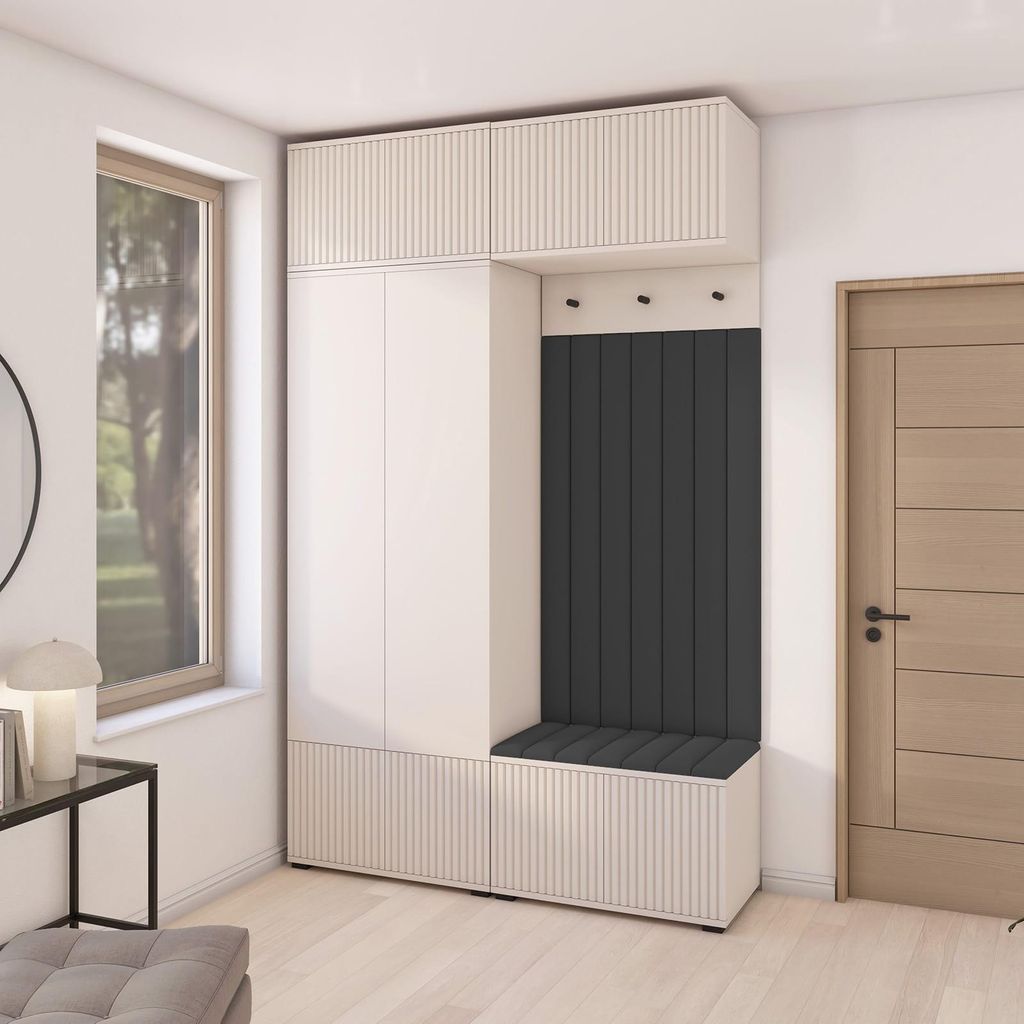 Garderoben-Set Ritmo version 2 – gefräste Kleiderschrank Produktbild 