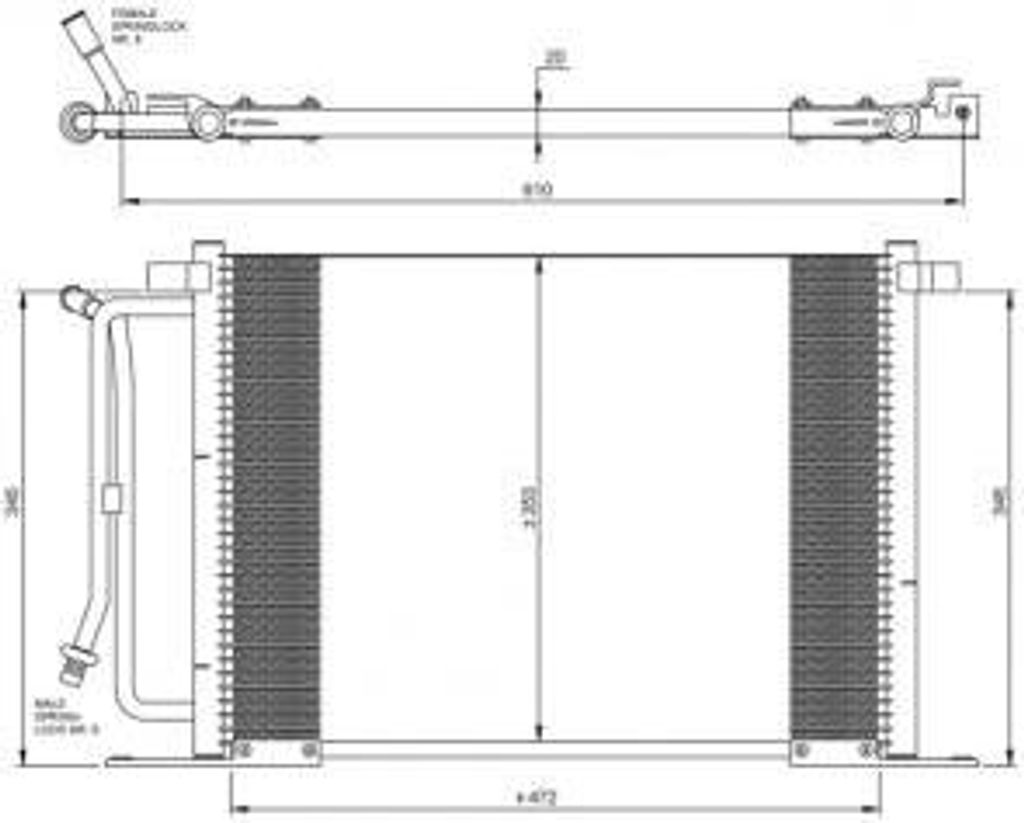 NRF Kondensator, Klimaanlage 35250