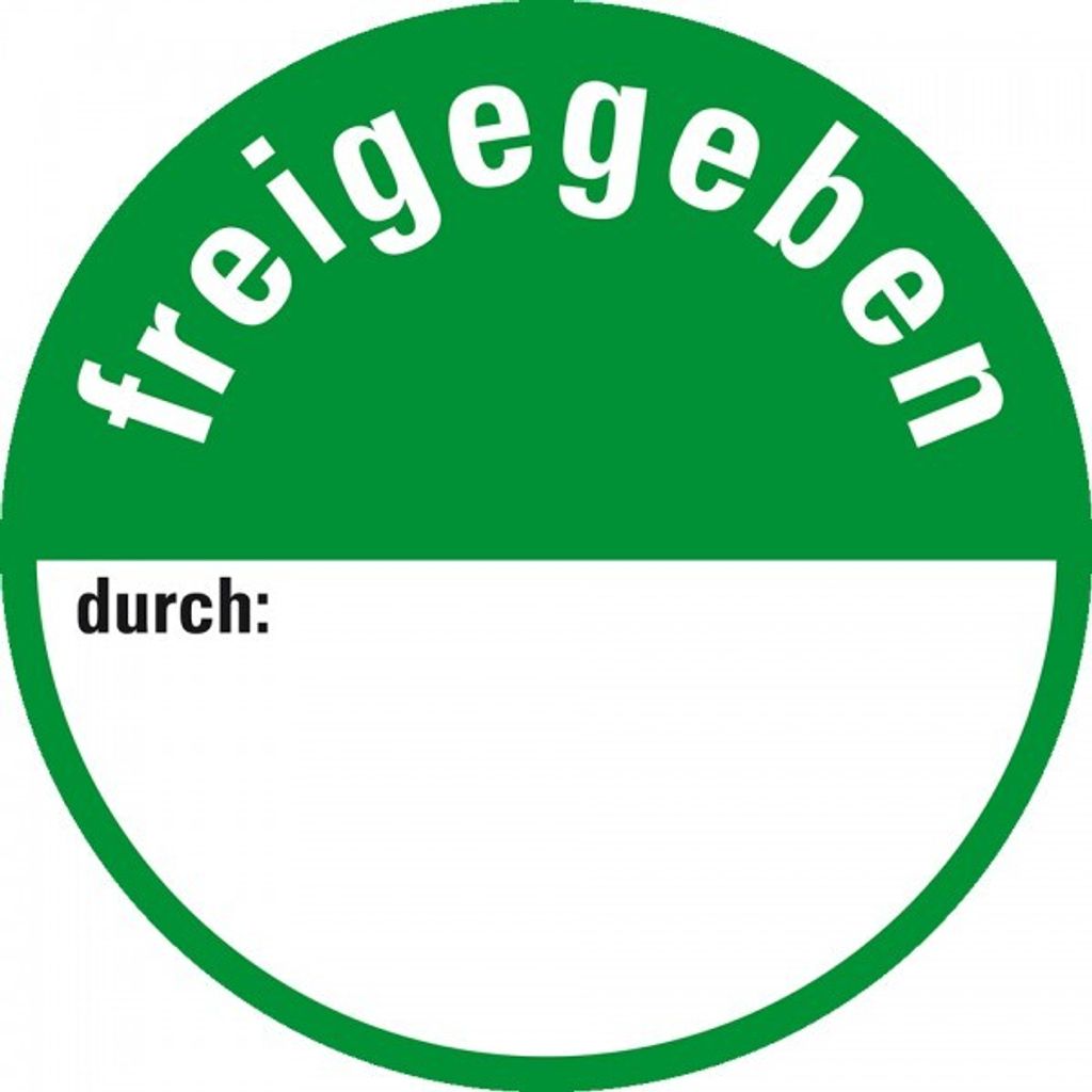 Dreifke Aufkleber I Klebepunkte für Qualitätskontrolle freigegeben, Folie, s...
