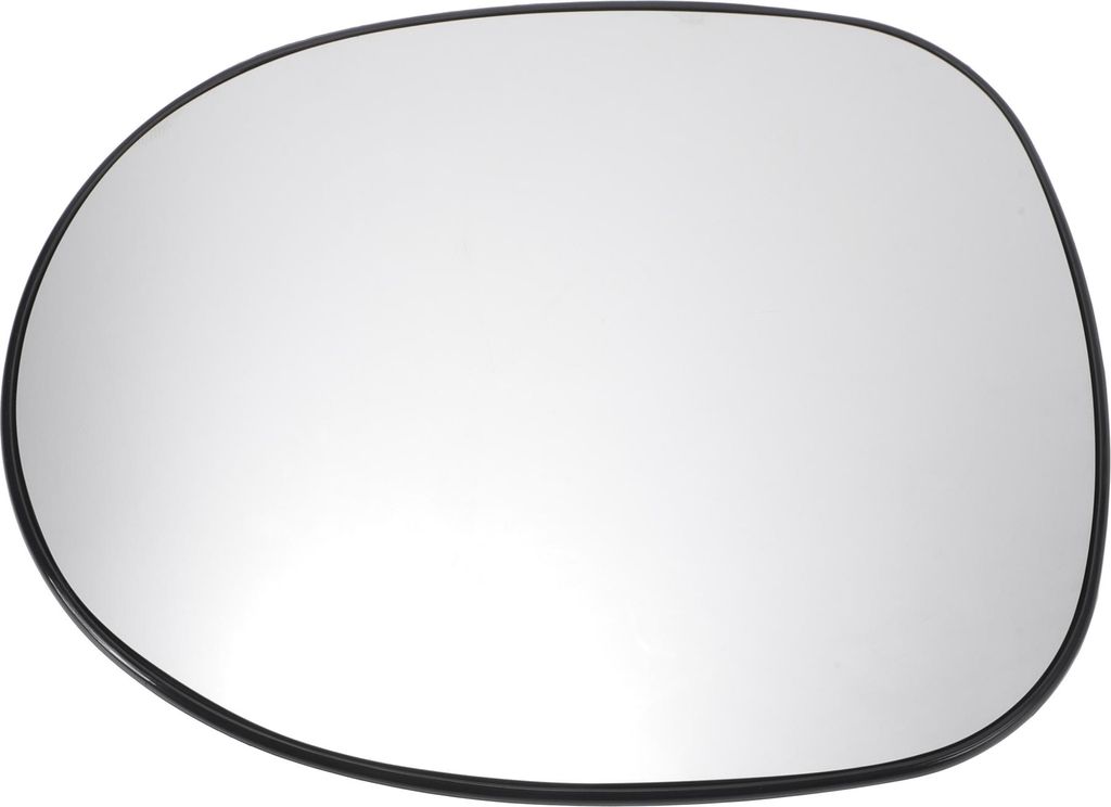 Linker Seitenspiegelglas-Ersatz mit Heizfunktion und Rückenplatte in Weiß für Honda Civic 2005-2012.