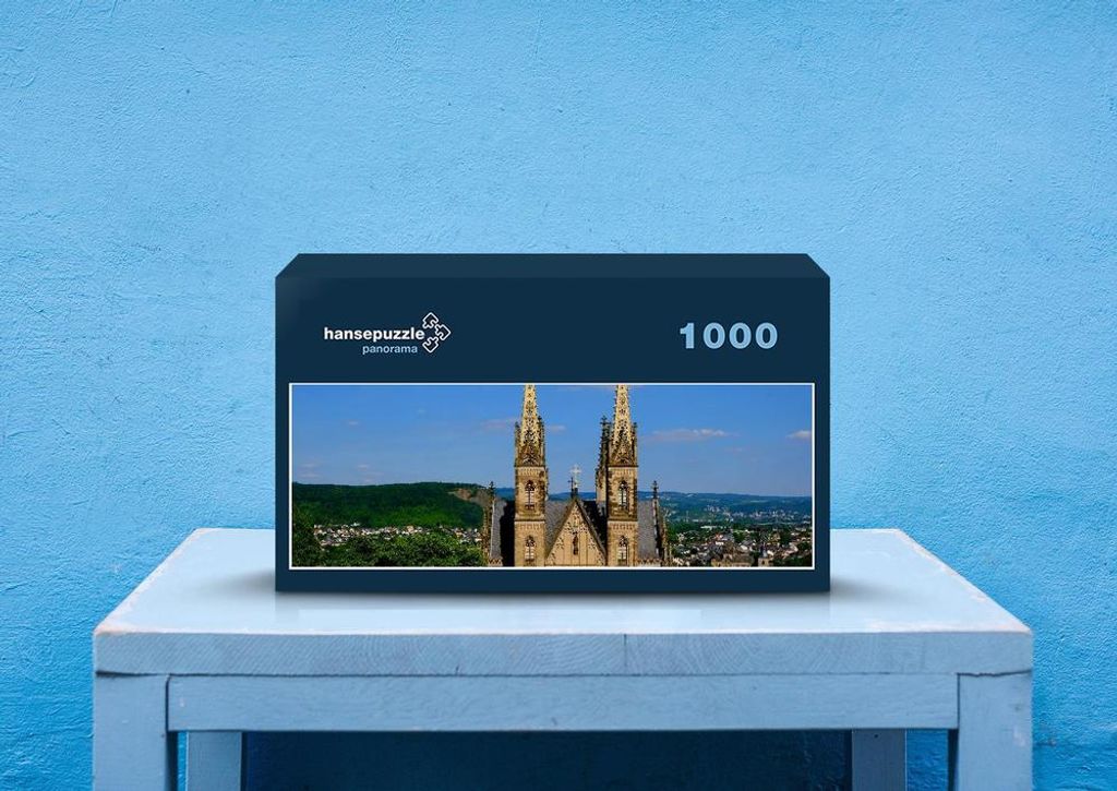 hansepuzzle 63085 - Appolinaris Kirche Puzzle, 1050 Teile, Religion, 60,0 x 46,0cm mit hochwertiger Aufbewahrung, Kartonbox & Beutel